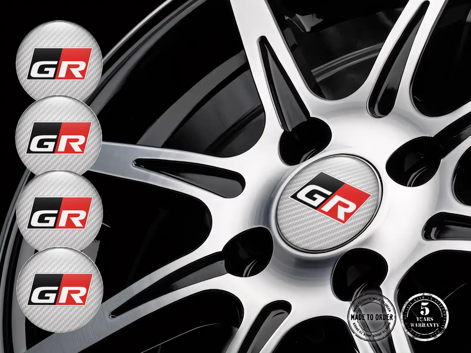 Toyota Calcomanías de Rueda Estilo Insignias de Silicona Mejoradas
